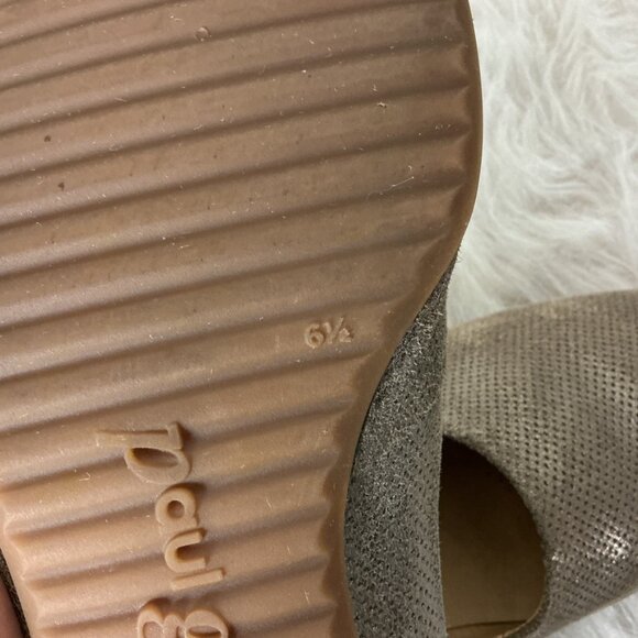 Paul Green Perry Perforated Metallic Gold Suede Leather Loafers UK 6.5 US 9 - Picture 8 of 8